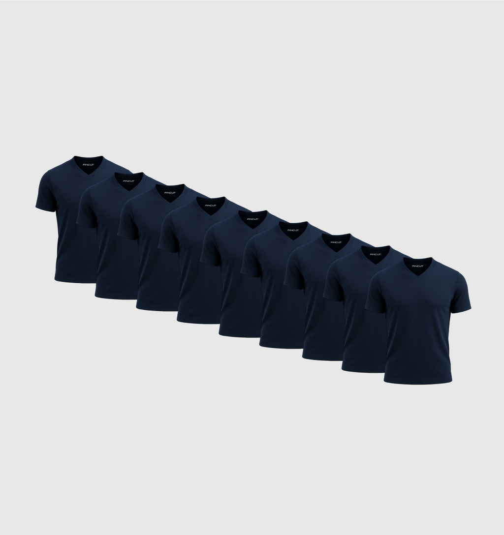 ARCHIVE - Pack de 9 Col V - Bleu marine