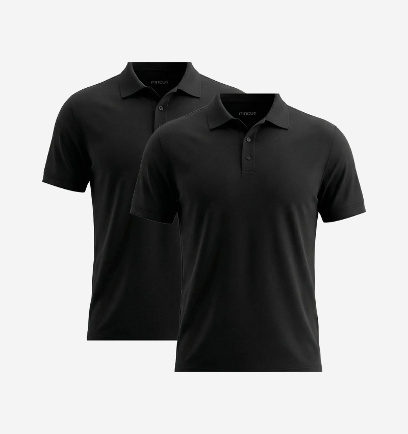 Pack de 2 Polos - Noir