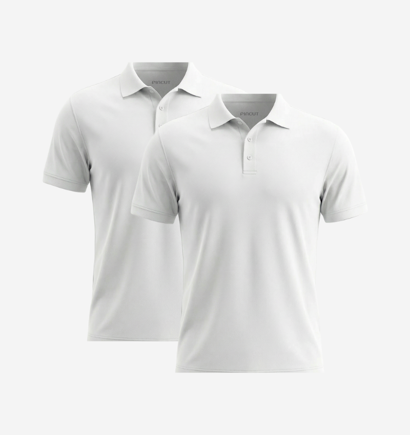 Pack de 2 Polos - Blanc