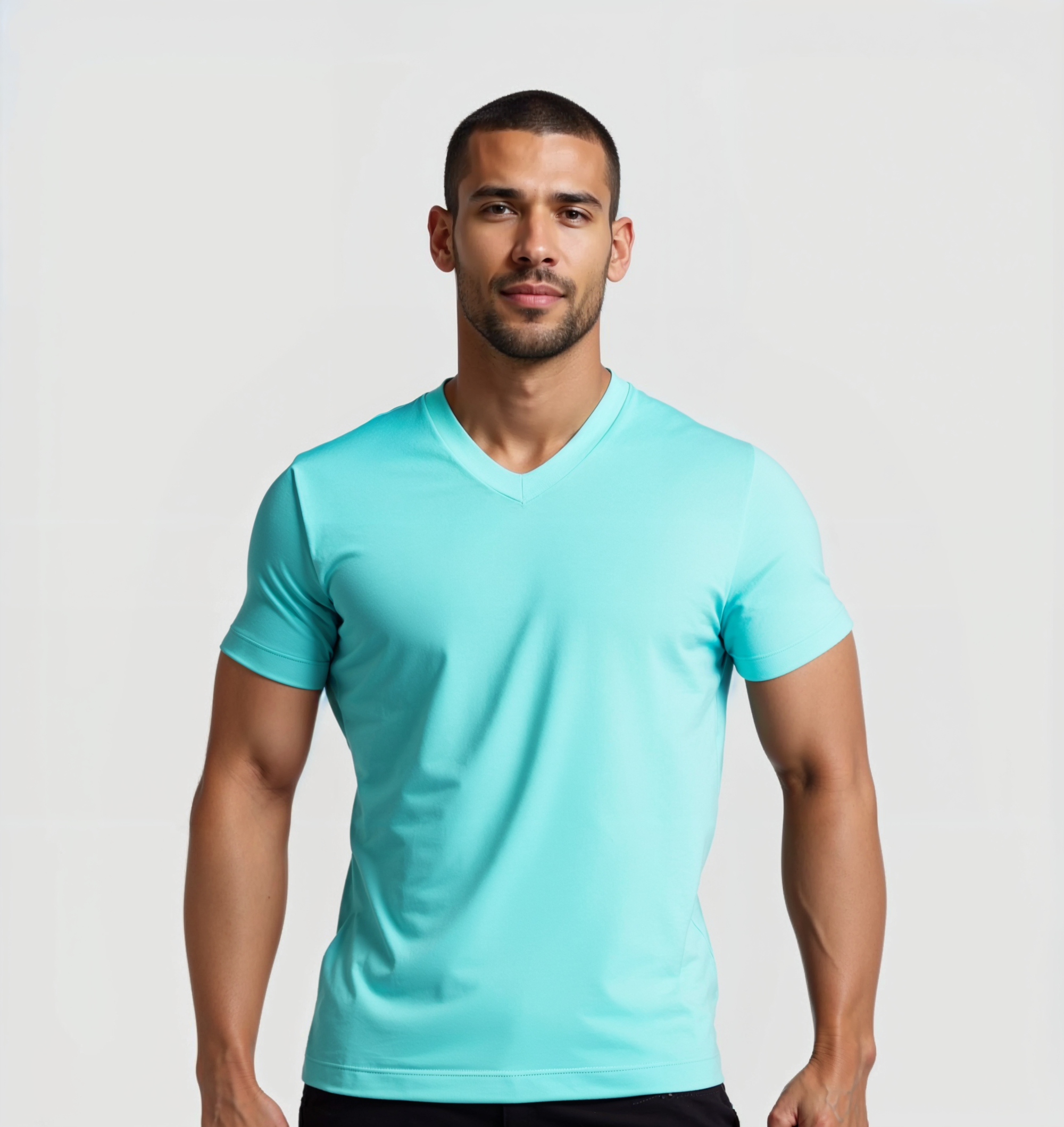 ARCHIVE - Pack de 4 Col V - Bleu turquoise