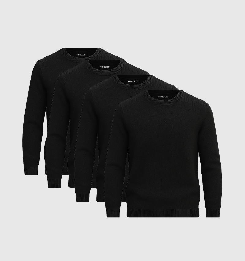 ARCHIVE - Pack de 4 Pulls - Noir