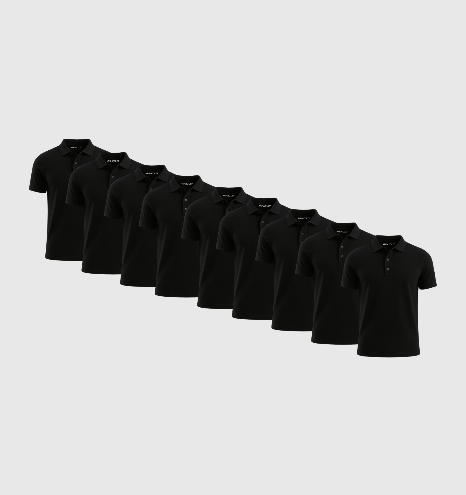 ARCHIVE - Pack de 9 Polos - Noir