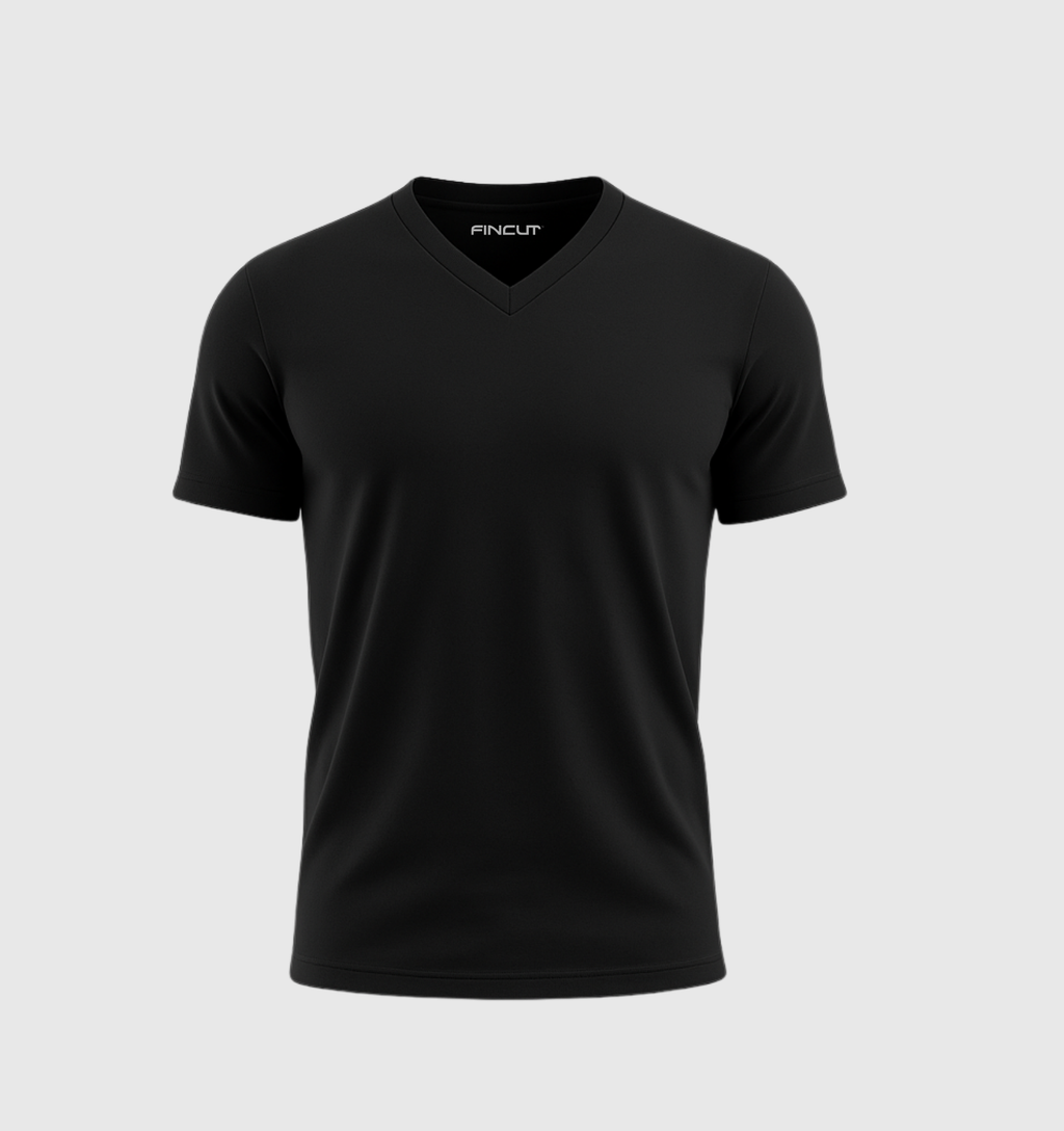 ARCHIVE - Le Tee-shirt Col V - Noir