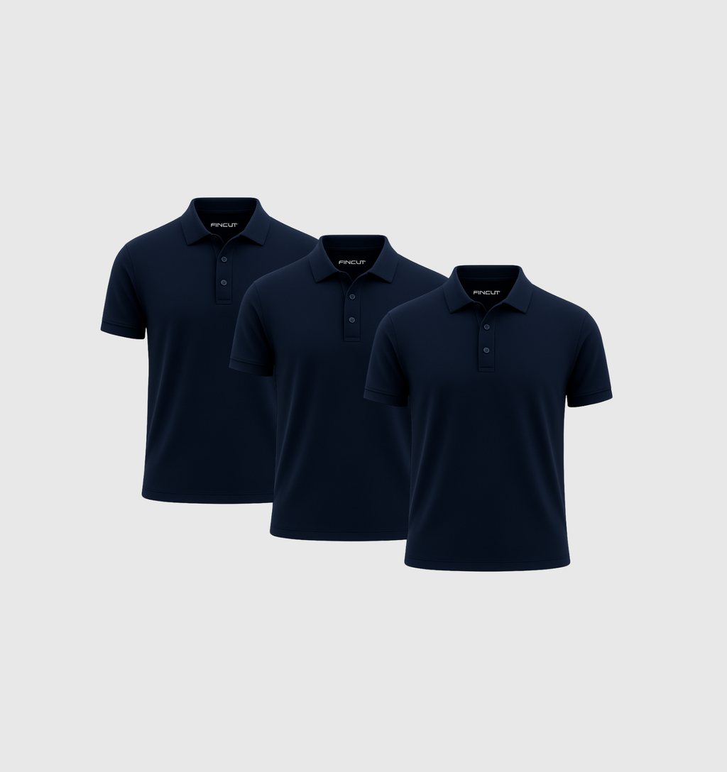 ARCHIVE - Pack de 3 Polo - Bleu marine