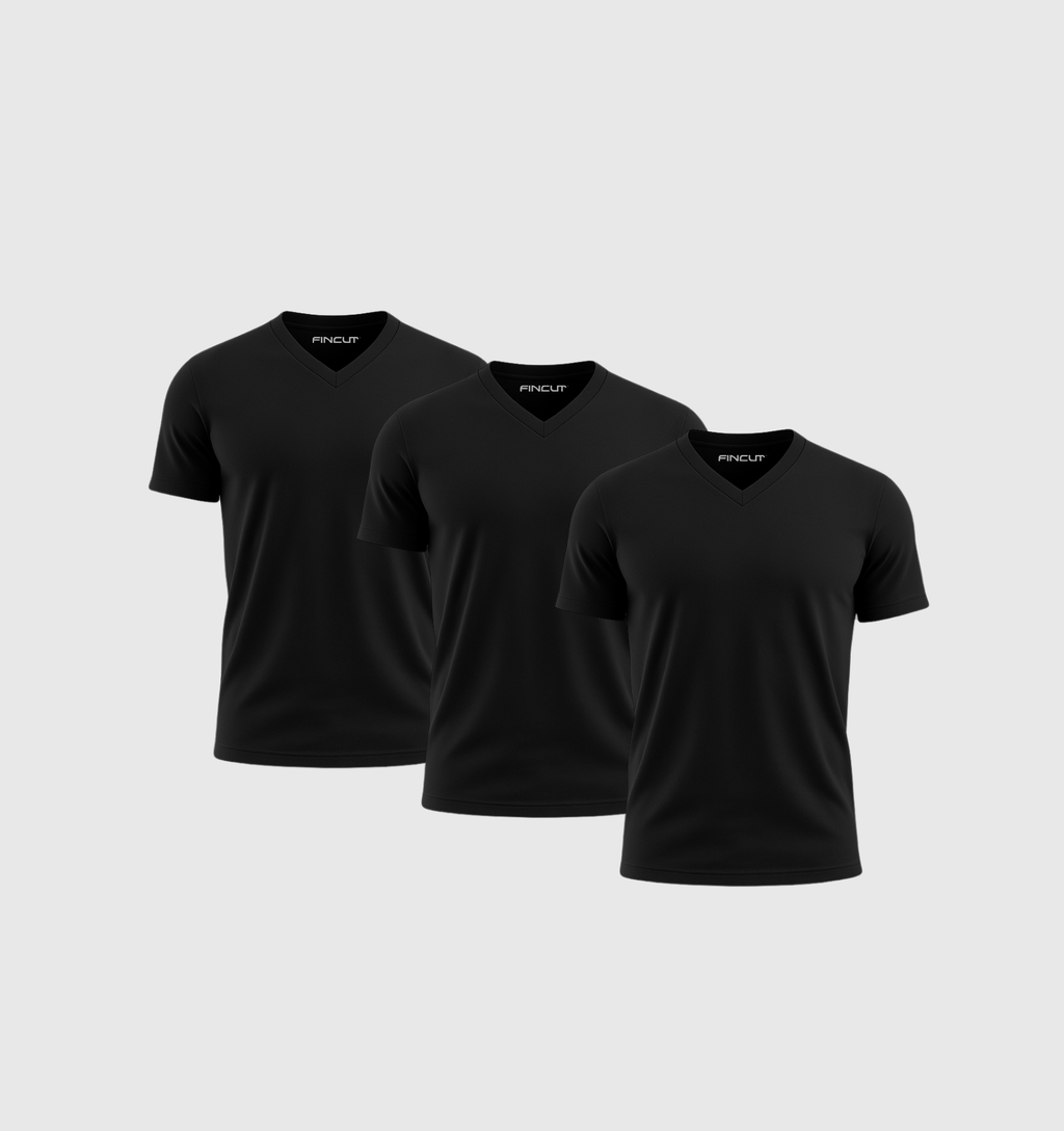 ARCHIVE - Pack de 3 Col V - Noir