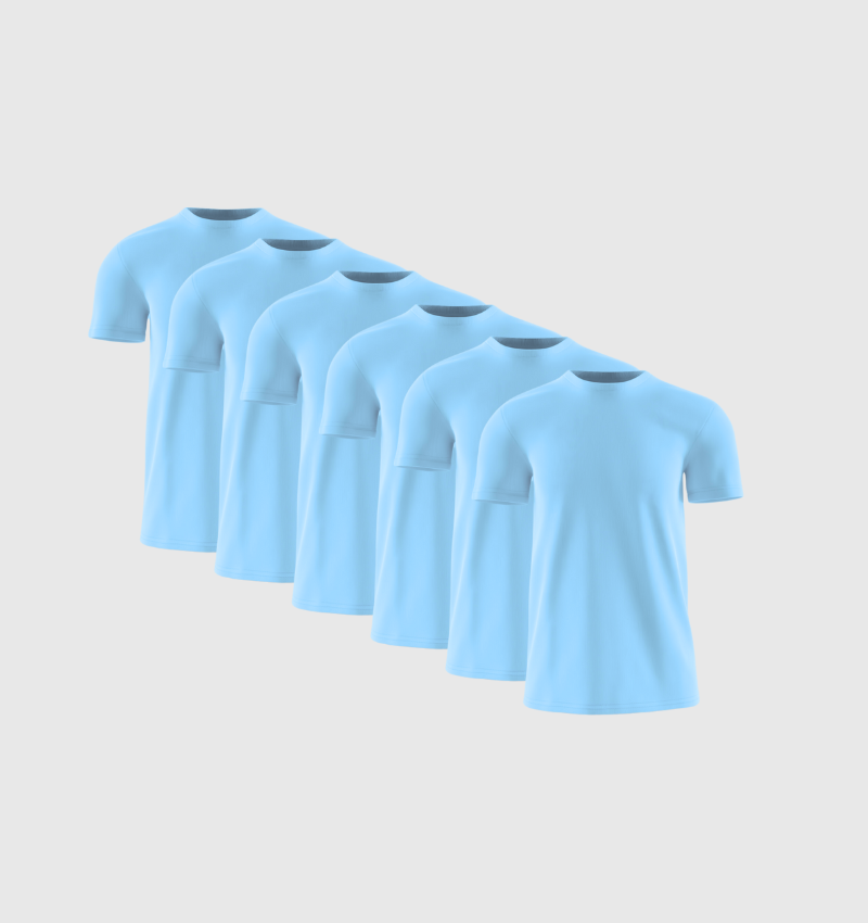 ARCHIVE - Pack de 6 - Bleu ciel