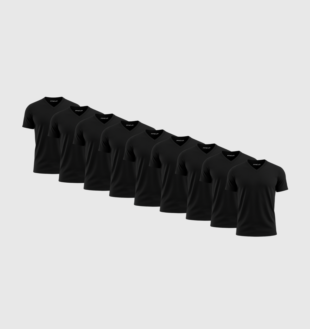 ARCHIVE - Pack de 9 Col V - Noir
