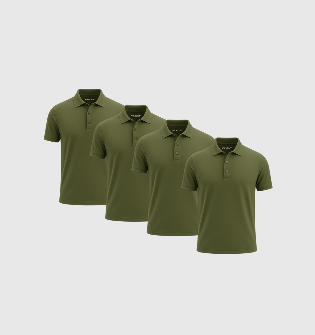 ARCHIVE - Pack de 4 Polos - Kaki
