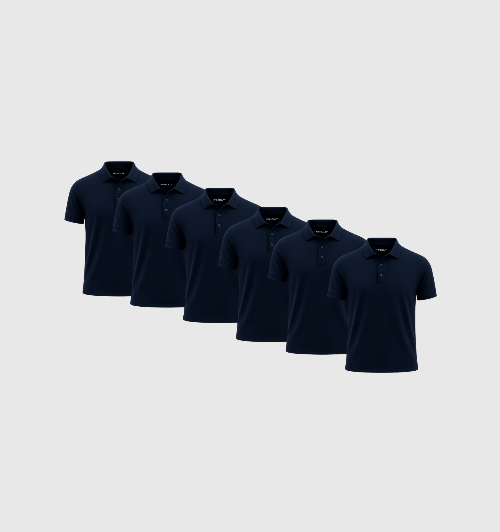 ARCHIVE - Pack de 6 Polos - Bleu marine