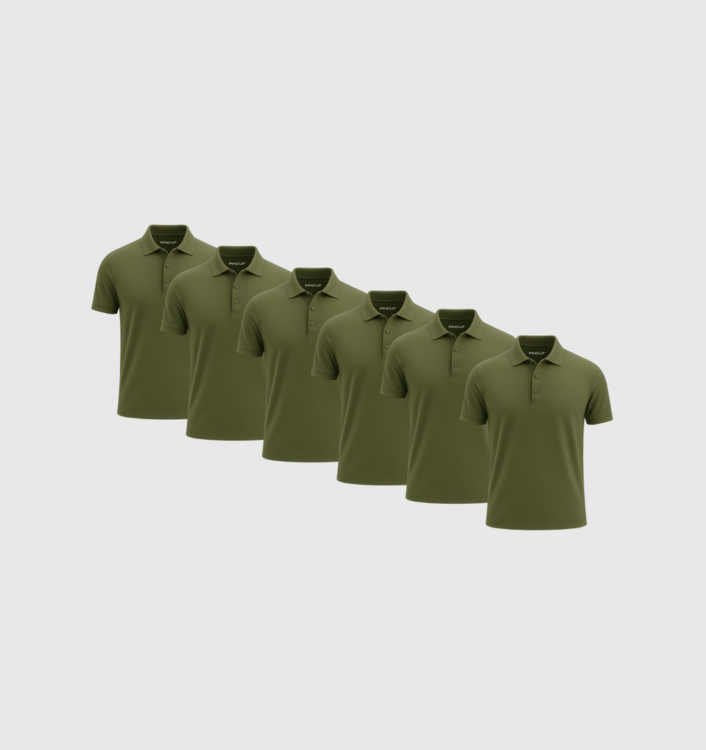 ARCHIVE - Pack de 6 Polos - Kaki