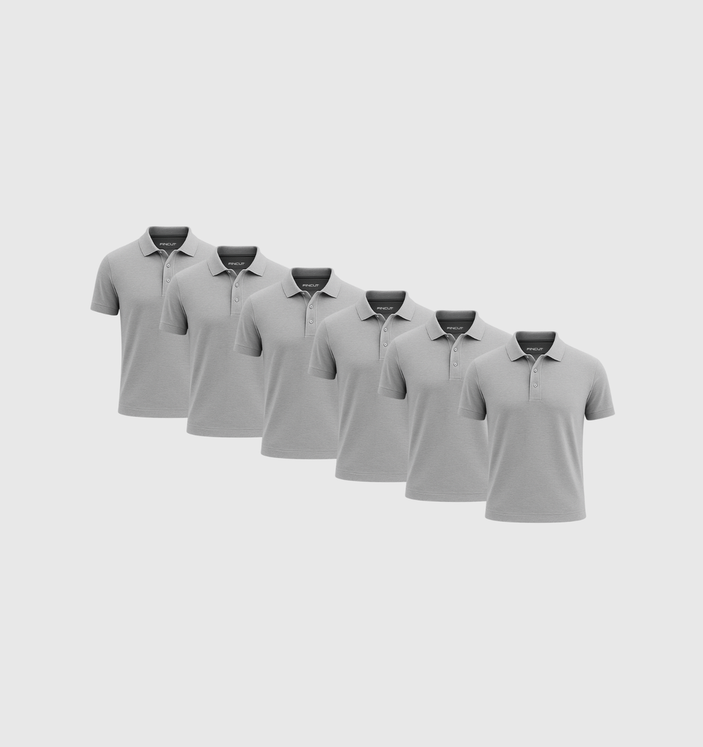 ARCHIVE - Pack de 6 Polos - Gris