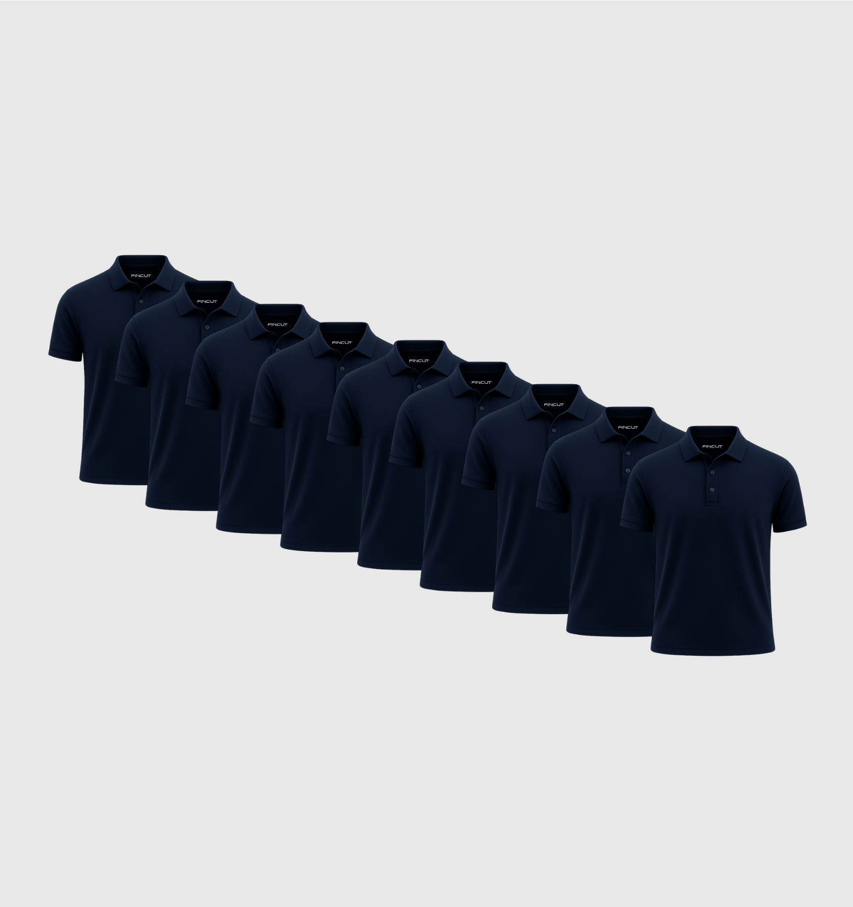 ARCHIVE - Pack de 9 Polos - Bleu marine