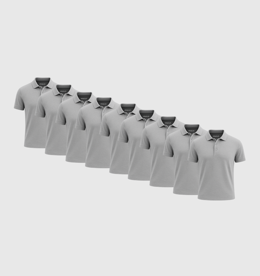 ARCHIVE - Pack de 9 Polos - Gris
