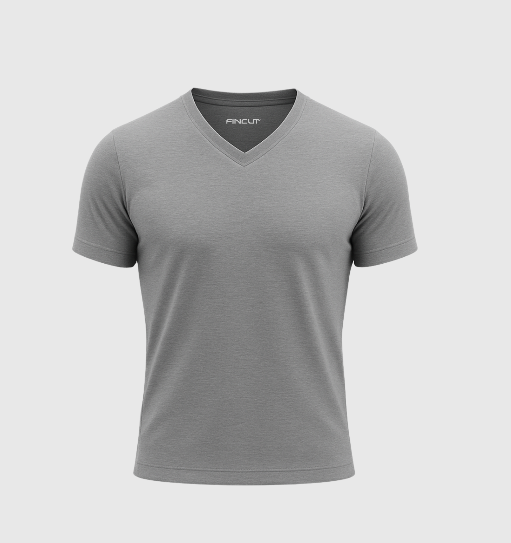 ARCHIVE - Le Tee-shirt Col V - Gris