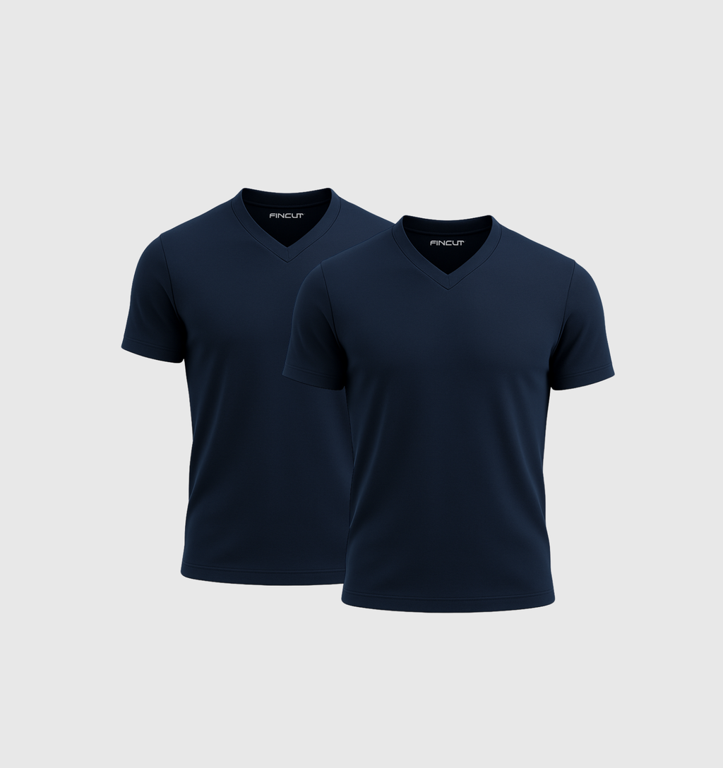 ARCHIVE - Pack de 2 Col V - Bleu marine