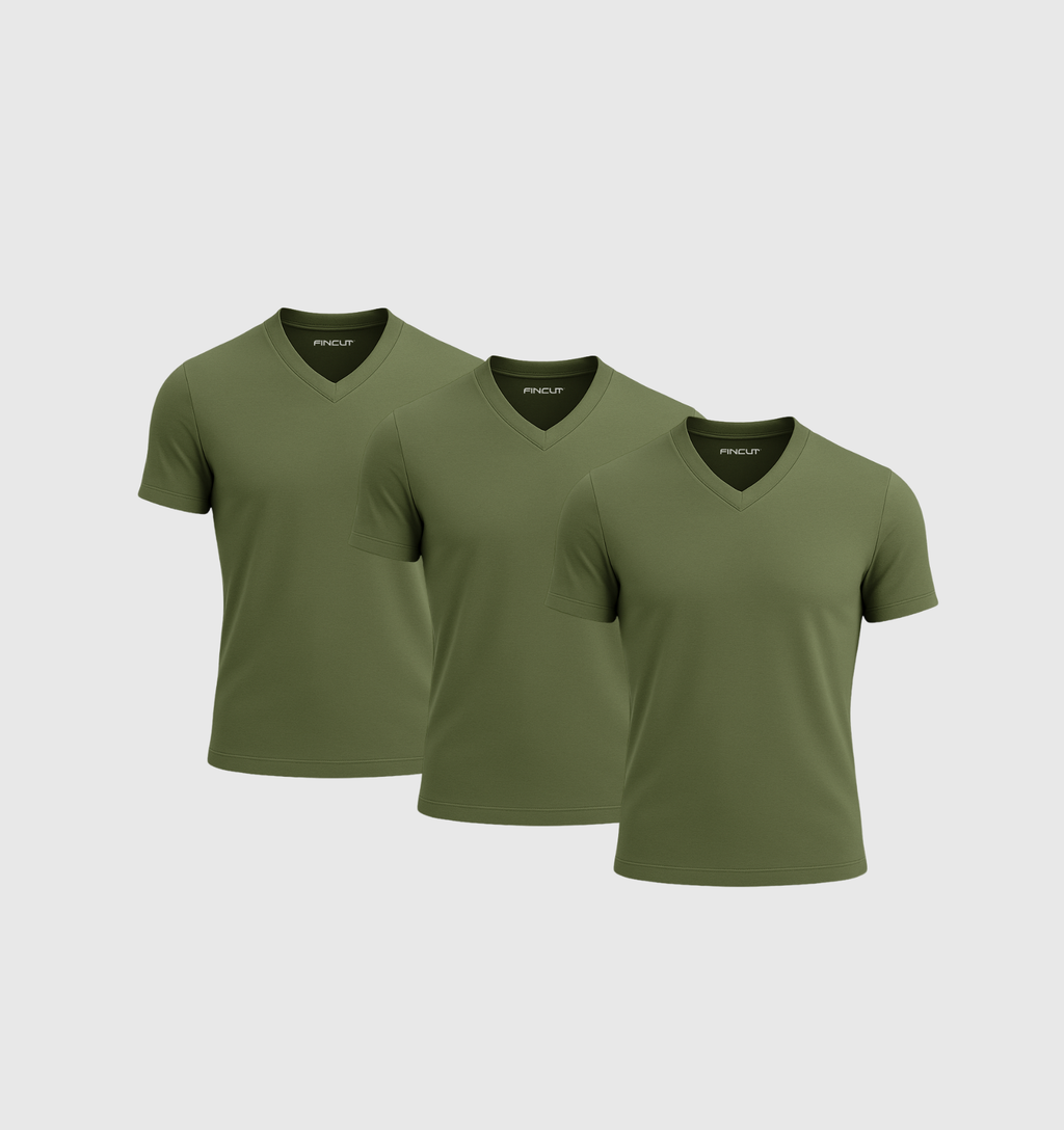 ARCHIVE - Pack de 3 Col V - Kaki