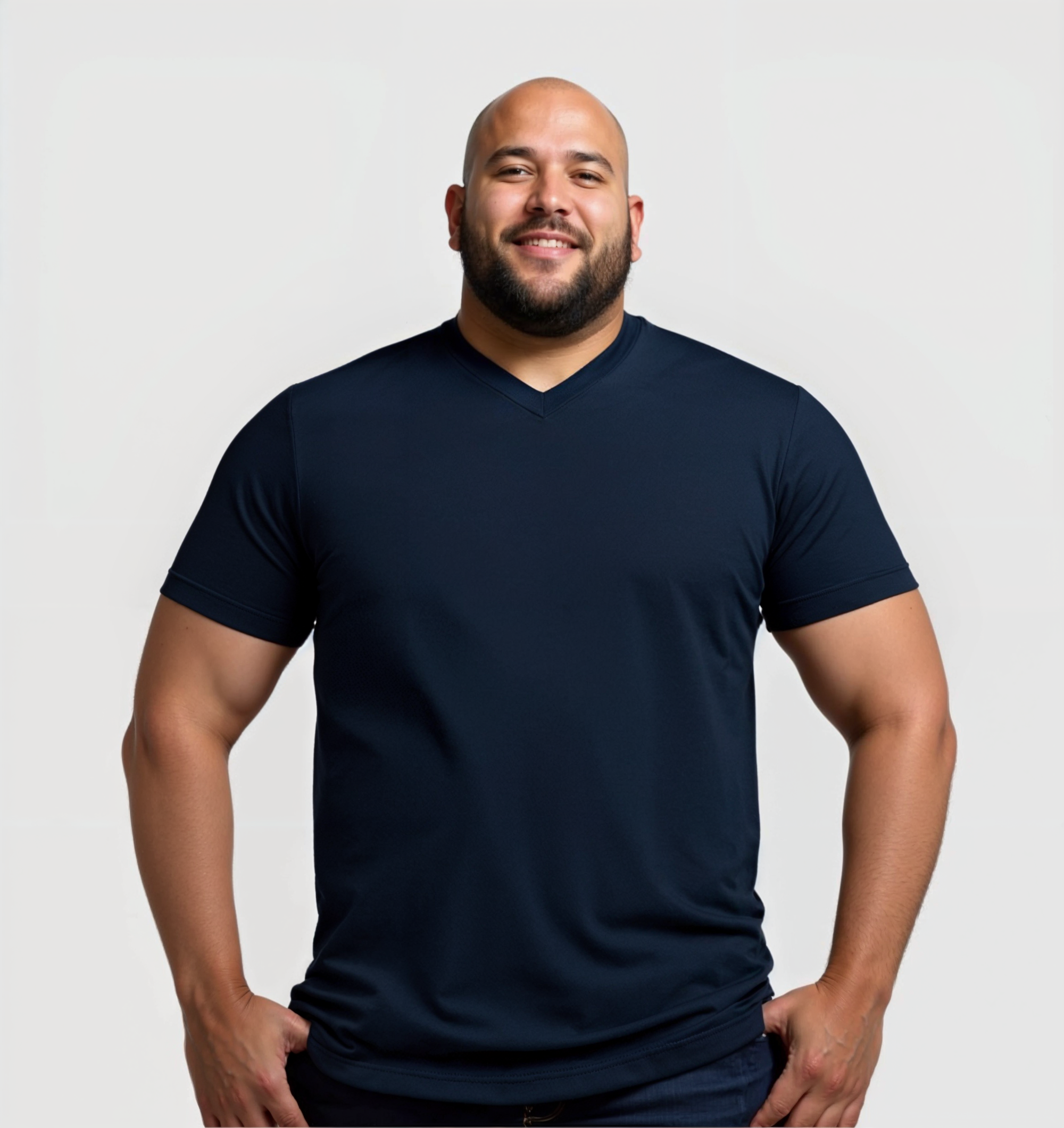 ARCHIVE - Le Tee-shirt Col V - Bleu marine